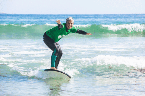 Clase de surf en Galicia para adultos
