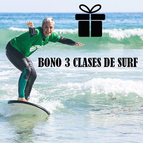 Bono regalo de 3 clases de surf en galicia